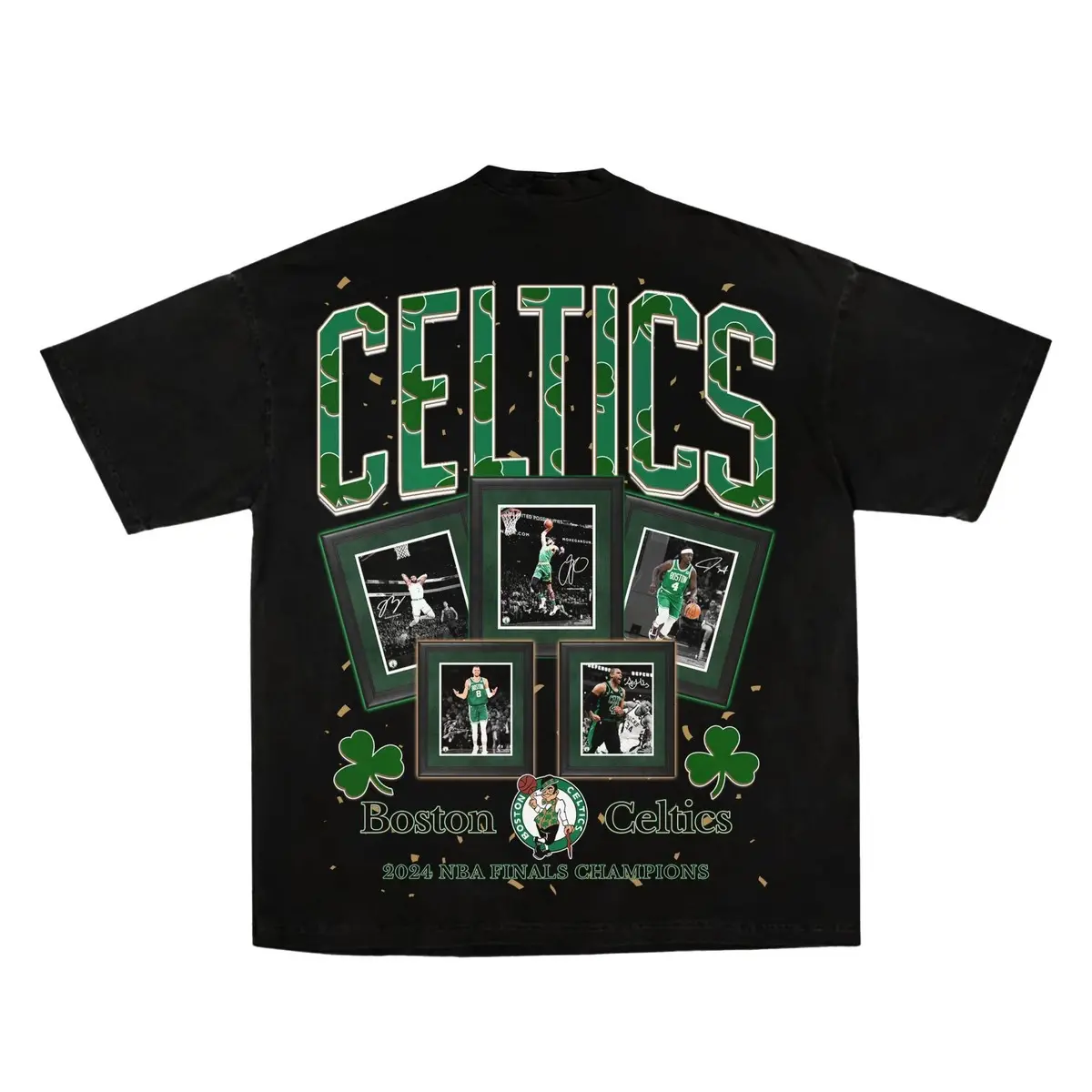 Kaos T-Shirt Oversize Basket Celtiks Premium Hitam