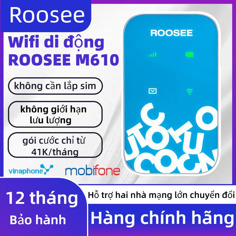 Bộ Phát WiFi ROOSEE M610 -không cần lắp sim hai mạng chuyển đổi wifi 4G