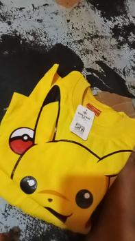 Product Review of Baju Pikachu anak laki laki setelan pokemon anak cewek ada topi untuk umur 1-10 Tahun laki-laki Perempuan Katun Parsel from A**f 0