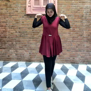 Rompi Rok Jersey Tanpa Lengan Wanita Atasan Olahraga Outdoor Sport - Premium Quality