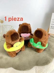 Lindo Llavero de Peluche de Capibara, Llavero Suave de Peluche para Mujeres y Hombres, Accesorios de Moda para Decoración de Bolsas