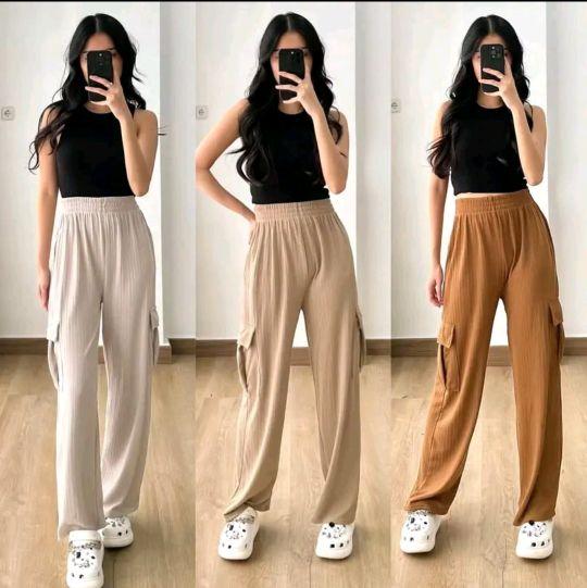 Product Introduction of Jooly Up Cargo Sweatpant Korean Style Celana fleece Kargo Kantong Banyak Wanita Ukuran Jumbo 26