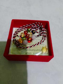 Product Review of April Gallery - Paket 3 Gelang Tridatu Mantra Panca Rose Cinta Perempuan Laki-laki Batu Aksesoris Benang Putih Bracelet from M**g 0