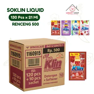 SOKLIN CAIR / SOKLIN LIQUID 20ML 1 DUS Isi 130 Sachet 500