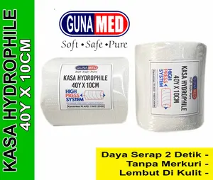 GUNAMED KASA HIDROFIL 40Yard x 10CM   / KASA STERIL / KASA ROLL/ KASA GULUNG