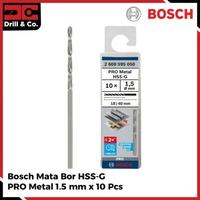 Gambar Bosch Mata Bor HSS-G Metal Drill Bit 1.5 MM X 10 PCS dari Drill&Co Kota Administrasi Jakarta Barat 3 Tokopedia