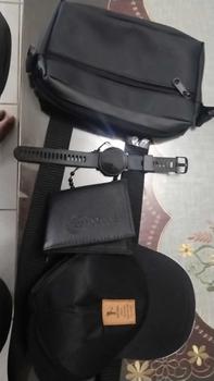 Product Review of Paket lengkap Beli1 Dapat5.Tas selempang/Handbag.Topi keren Bahan Tebal.Jam Led Digial.Dompet Pria.Gesper Bahan Canvas from K**🅼 1