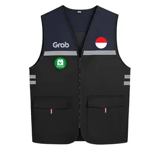 Rompi Outdoor Grab Keren I Rompi Grab Kekinian PREMIUM Dengan Bahan Parasut, Anti AIr, Anti Angin, Dijami Nyaman Dipakai i Kualitas Terbaik Siap COD