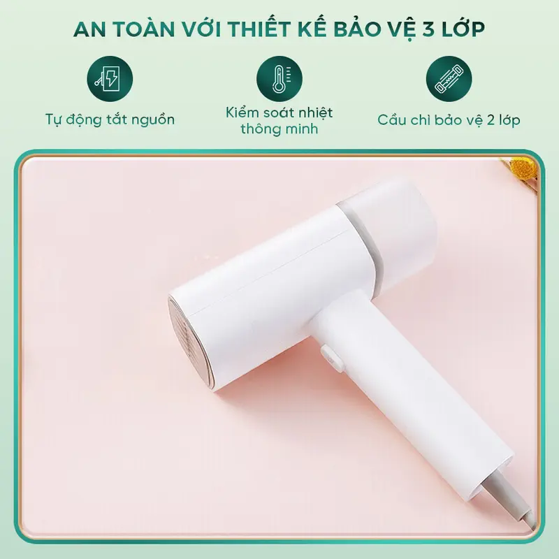 < ZhuZhu ưu đãi >  Bàn ủi hơi nước cầm tay Zanjia GT 306, dung tích 150ml, công suất 1300w, Tự động tắt, nhỏ gọn, tiện lợi,  dễ sử dụng. Ủi Quần Áo Là Quần Áo Bàn Là Hơi Bàn Là 4