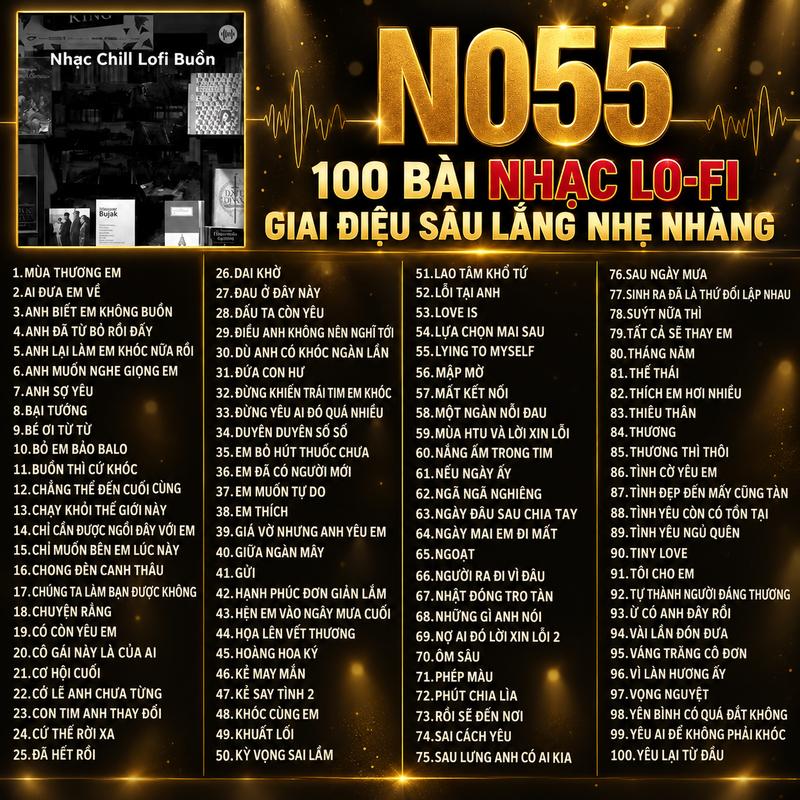 USB TuyÃén TUYỂN CHỌN 100 NHẠC LOFI TÂM TRẠNG NHẸ NHÀNG SÂU LẮNG