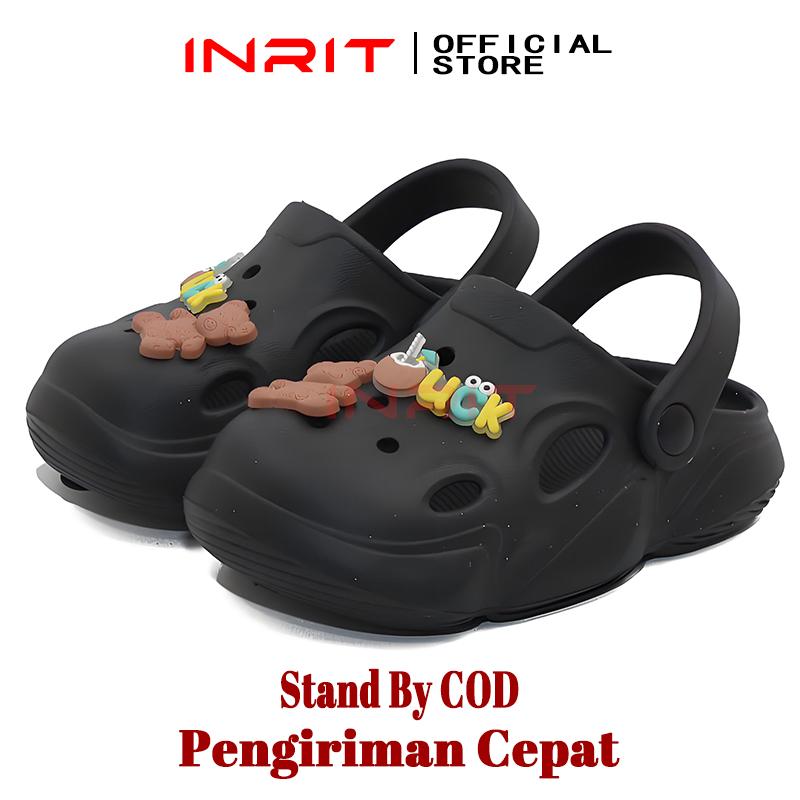 Product Introduction of INRIT 2025 New Sandal Anak Perempuan Baby Girl Model Corak Loreng Tali Belakang Berkarakter EU:21-26 33