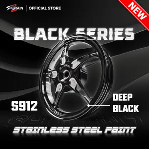 Cat Semprot Shogun Z Paint NEW Deep Black S912 || Cat Stainless Steel Paint - Otomotif Interior