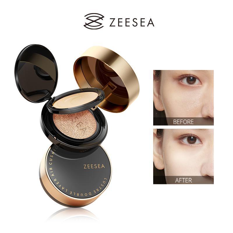 COD Phấn nước ZEESEA Cushion Đệm Khí Hai Lớp Kem Nền Dạng Lỏng Dưỡng Ẩm Kem 2 Trong 1 Màu Sắc Cảm Giác Nhẹ Nhàng Trang Điểm Mỹ Phẩm