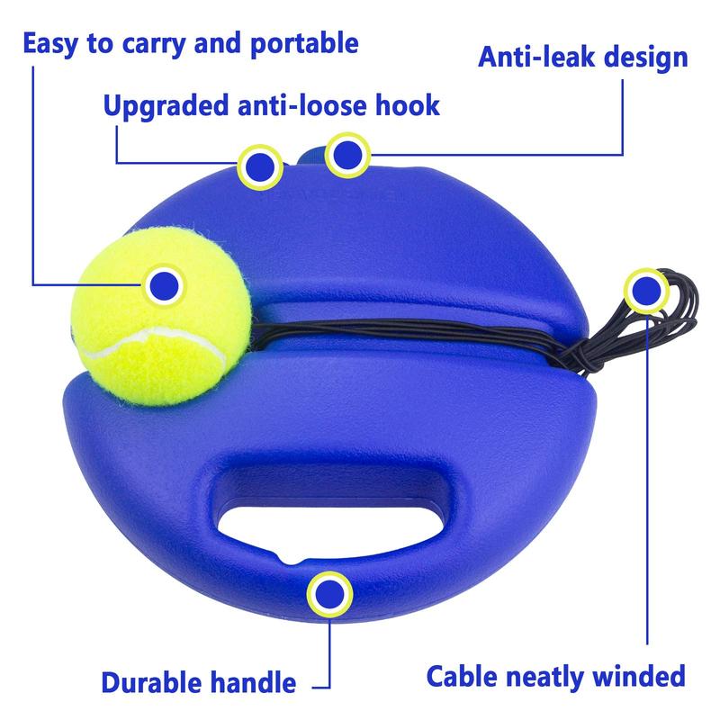 Product Introduction of Bóng Rebound Tập Luyện Tennis, 1 bộ (Không bao gồm vợt), Dụng Cụ Tập Tennis Tự, Thiết Bị Tập Tennis Solo, Dụng Cụ Thể Thao, Bộ Rebounder Tennis Cầm Tay Thích Hợp Cho Người Lớn Và Người Mới Bắt Đầu, Tập Tennis Đơn 14