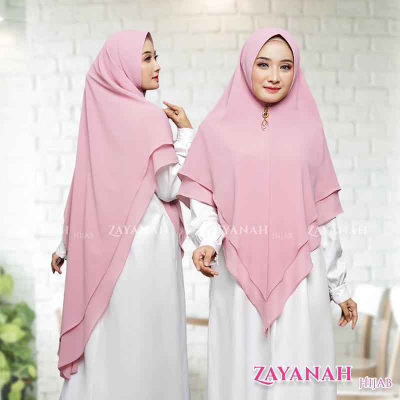 khimar jumbo premium amirah /khimar syari ceruty 2 layer trend 2023 !! 1