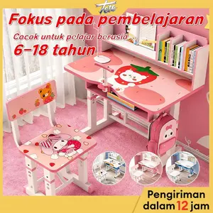 TETE-4 Meja Belajar Anak Set Kursi Meja Belajar Anak Meja Sekolah Meja Kursi Belajar Anak Dan Kursi Set Meja Belajar Anak Meja Belajar Anak Set Kursi Meja Kursi Anak Paket Meja Kursi Sekolah Anak  Furniture  【Seorang astronot】Meja+Kursi 80CM