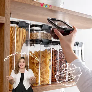 [RIZKY CHIKAY CHOICE] BUY 1 GET 5 Toples Serbaguna/ Toples Akrilik/ Toples Snack Kedap Udara/ BPA Free/ Food Grade