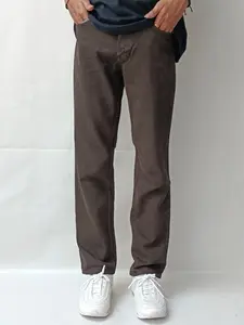 Blessings Celana Jeans Pria Standar Reguler Warna Cokelat Panjang Dewasa Denim Nyaman Fit Slim Material Berkualitas Tinggi Tidak Mudah Luntur