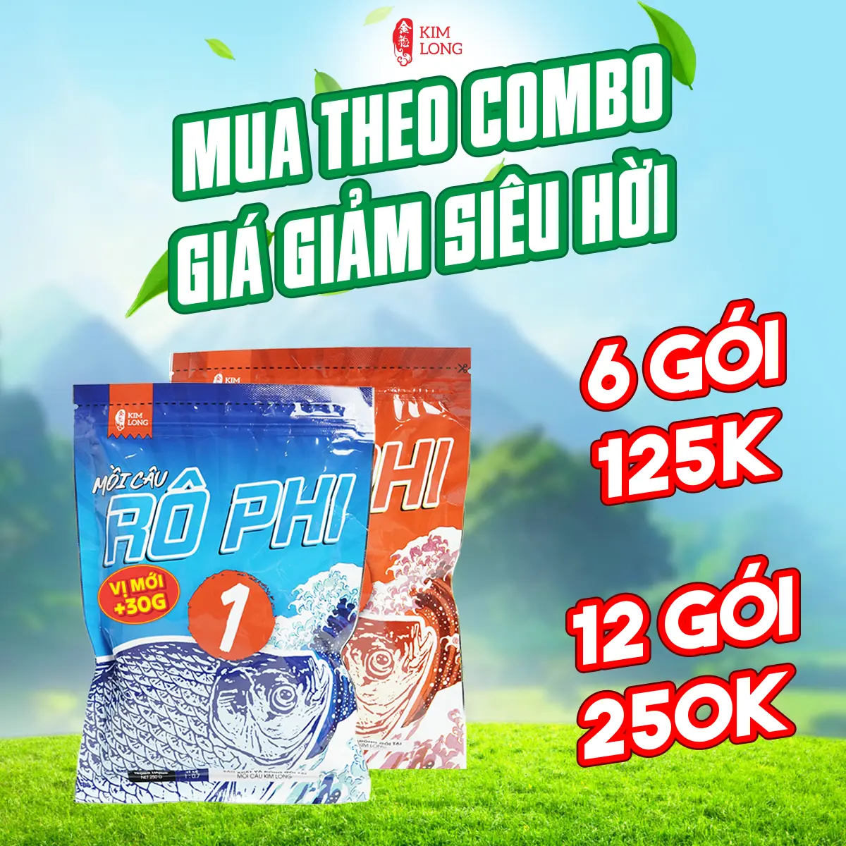 Mồi Câu Rô Phi KIM LONG - Chuyên Câu Rô Phi Dịch Vụ, Tự Nhiên, Mua Càng Nhiều, Giảm Càng Sâu