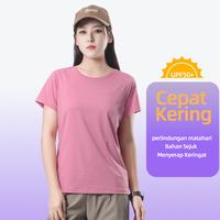 Gambar OWNGRACE Peregangan Nilon Kaos Sport Baju Lengan Pendek Wanita Olahraga Gym Yoga T-shirt Oversize Ice Silk Quick-drying Nyaman Tanpa Keringat - Black, M dari Owngrace Official Store Kota Bekasi 5 Tokopedia