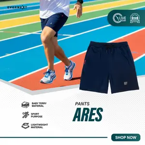 EVERNEXT - Celana Boxer Ares  Pria Celana Pendek Santai Pria Celana Jogging Running
