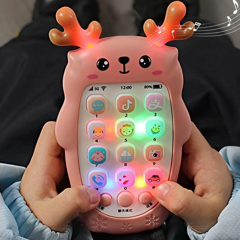 【Ready Stock】Toy Phone Baby Phone Toy Music Sound Telephone Sleeping Toys Simulation Phone Kids Infant Early Educational Toy Kids Gifts