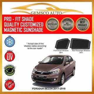 Perodua Bezza 2017 - 2021 ( 4 pcs) Car Magnetic Sunshade 0
