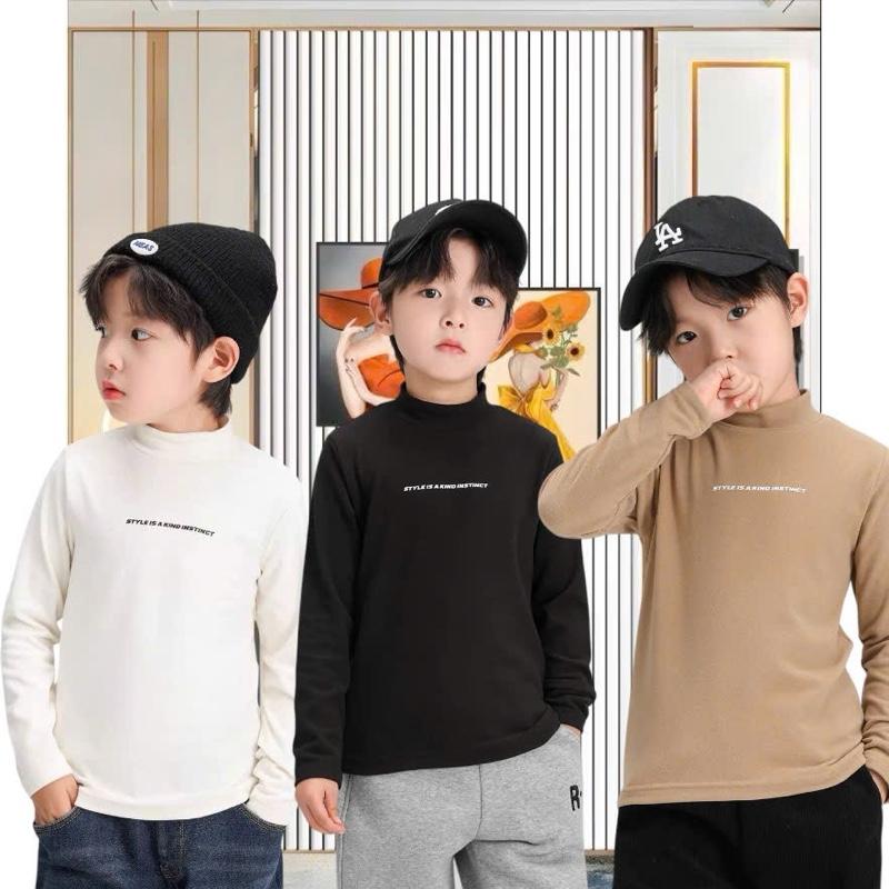 Áo giữ nhiệt cho BÉ TRAI 17-46kg chất nỉ cotton cao cấp 2025 phong cách Hàn Quốc giữ nhiệt mùa đông mềm mại ấm áp thoải mái có thể giặt máy dễ dàng bảo quản.mùa đông.Sét đồ bé trai. nên chọn tăng size