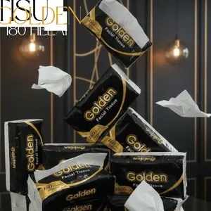 golden tissue 10 pcs - tisu wajah lembut, tisu premium 180 helai, tisu hemat isi banyak, tisu anti iritasi, tisu untuk bayi dan anak.
