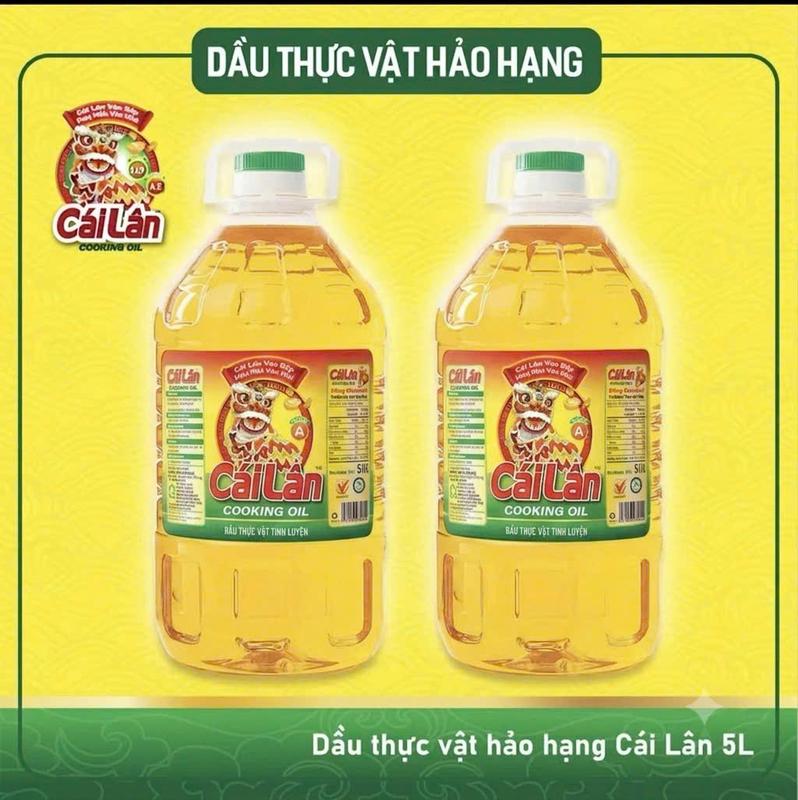 Combo 2 Chai X 5L Dầu ăn Cái Lân - mỗi chai 5L