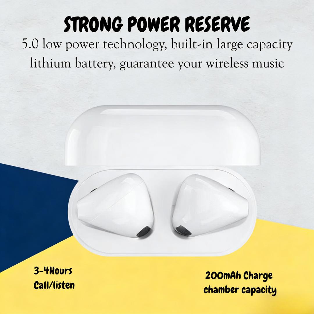 GOAT TWS  Pro4 Headset Bluetooth Premium Earphone Wireless dengan Hi-Fi Quality Kontrol Tombol Zero Delay & Extra Bass 12 Bulan Garansi tws premium