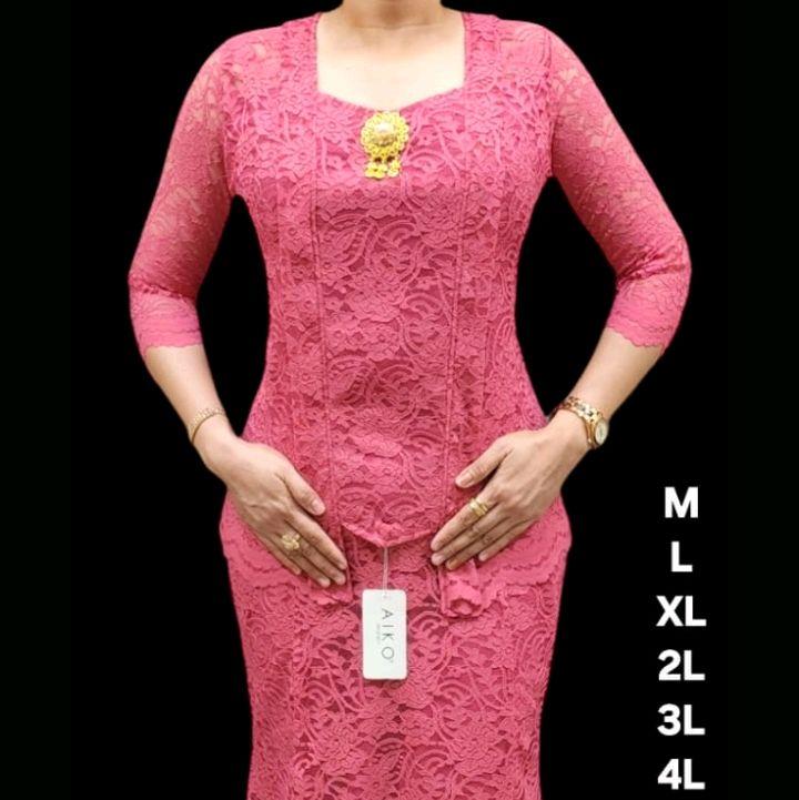Setelan Kebaya Brokat/Set Renda Rok Panjang 1