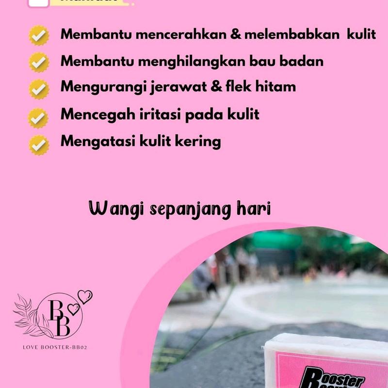SABUN KOJIC BOOSTER BEAUTY/SABUN PEMUTIH/SABUN KOLAGEN/SABUN WHITENING  Soap Pencerah Mencerahkan 1