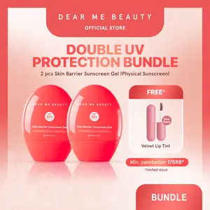 [BELI 2PCS LEBIH HEMAT] Dear Me Beauty Bundle 2Pcs Skin Barrier Physical Sunscreen SPF 50 PA++++
