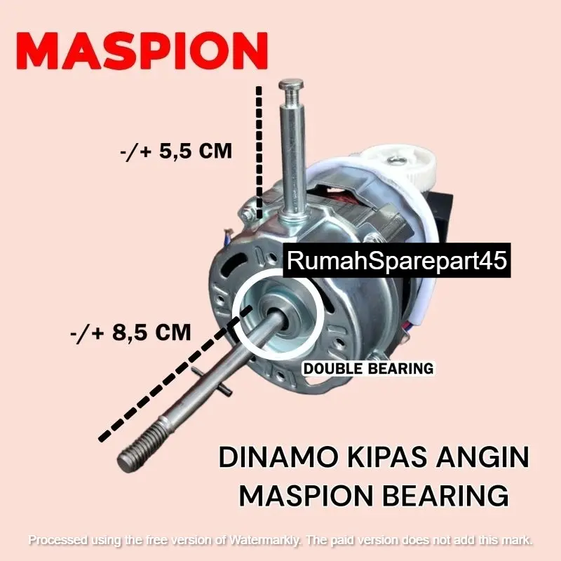 DINAMO KIPAS ANGIN MASPION BEARING 16 INCH / MOTOR KIPAS ANGIN MASPION BEARING 0