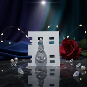 Liontin Permata Bandul Violin Manik Silver Aksesoris Perhiasan Wanita Fashion