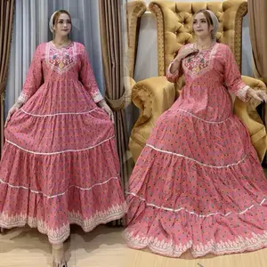 Gamis gamis hindi ready ld 110 pb 140 bahan katun premium