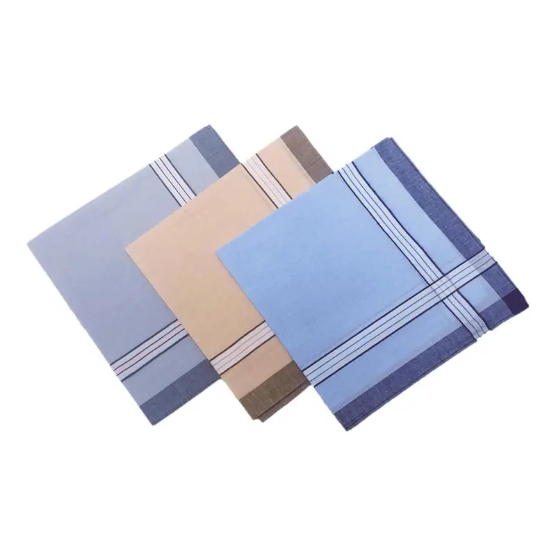 Khăn Tay Nam, Chất Liệu Cotton, Khăn Tay Vuông Bỏ Túi, Khăn Tay Dụng Cụ, 40x40cm, Nhiều Màu Sắc, Thích Hợp Cho Dạ Hội, Đám Cưới Thường Ngày, Lễ Kỷ Niệm, Ông Nội, Tuyệt Vời Làm Quà Tặng 1