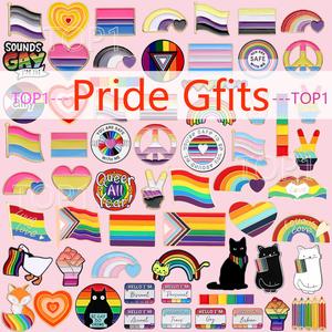 [Top 1 Brooch ] 100 Styles LGBT Brooch Rainbow  Enamel  Colorful Heart Gesture  Brooch Rainbow Frag Alloy Lapel  Pride Badge pansexual flag pins nana ski mask changing color mang bt21 jaguar korean drama venturi iris ohyama face al mouth without