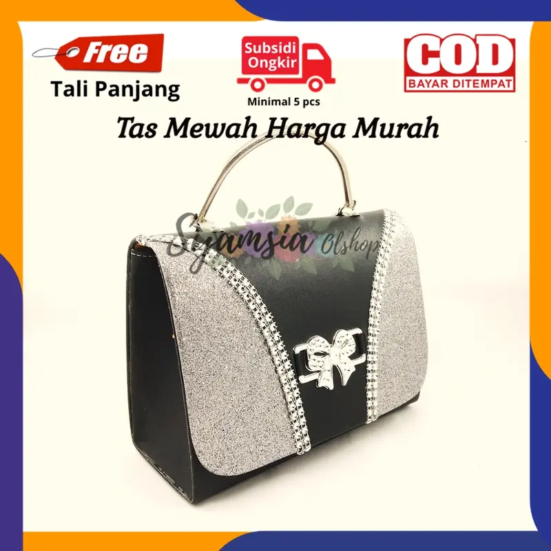 Tas Pesta Wanita Murah Mewah Elegan unik glitter Tas Tangan Pesta Wanita Terbaru Unik bisa COD 6