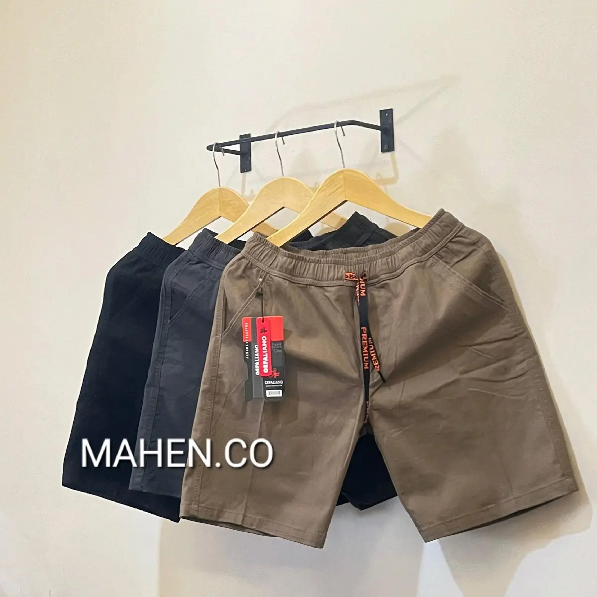 BROADSHORT- GEFALIANO CELANA PENDEK PRIA KOLOR STREACH/MELAR ATAS LUTUT UNISEK cowok cewek cocok Dewasa Hitam Combed Chino Twill Katun Distro melar