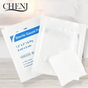 PRODUK TERBARU! 10Pcs Sterile Gauze Pads Combine Pad Trauma Pad Wound Dressing for Outdoor Camp Tactical First Aid Kit Accessories