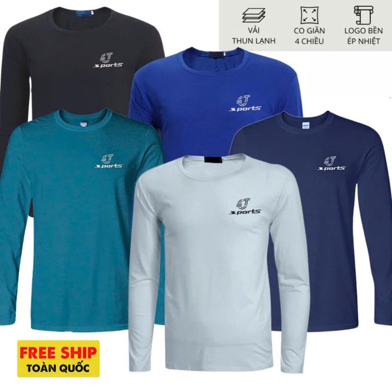 Combo 5 áo thun nam dài tay mặc giữ nhiệt mùa đông, chơi thể thao, chạy bộ, tập gym, mặc làm áo lót giữ nhiệt.