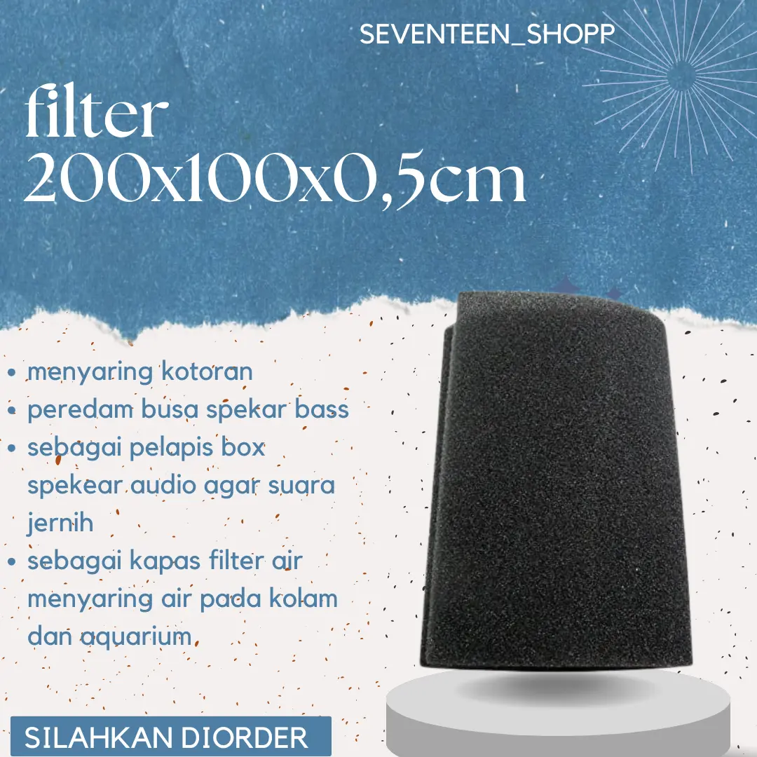Busa Box Speaker - Busa Ram Anti Air Box Speaker 200x100x0,5 cm