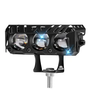 【Garansi 10 tahun】Produk 100% asli 60w LAMPU TEMBAK SQL 3 MATA LASER GUN PUTIH - KUNING 12volt-24 VOLT MOBIL TRUCK FUSO TRONTON AVANZA JAZZ xenia, calya, agya, brio