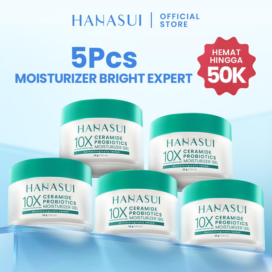 【5pcs Hemat】HANASUI Moisturizer Gel Series - Pelembab Gel Lembap & Mudah Menyerap - Bright Expert Mencerahkan - Ceramide Korean Probiotics Skin Barrier - Daily Retinol Cegah Penuaan Dini 【5pcs Hemat】HANASUI Moisturizer Gel Series - Pelembab Gel Lembap & Mudah Menyerap - Bright Expert Mencerahkan - Ceramide Korean Probiotics Skin Barrier - Daily Retinol Cegah Penuaan Dini