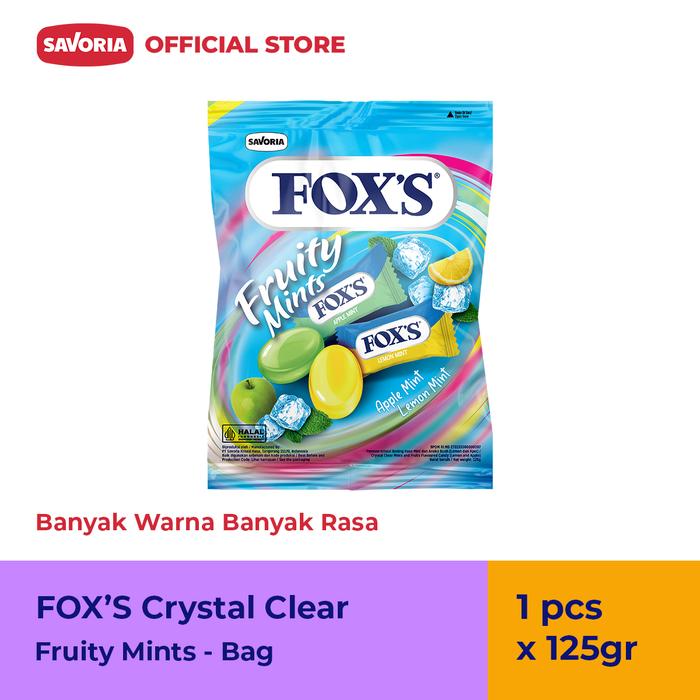 Gambar FOX'S Oval Candy Fruity Mints Bag - Permen Buah Mint 125g dari Savoria Store_NEW Kota Bekasi Tokopedia