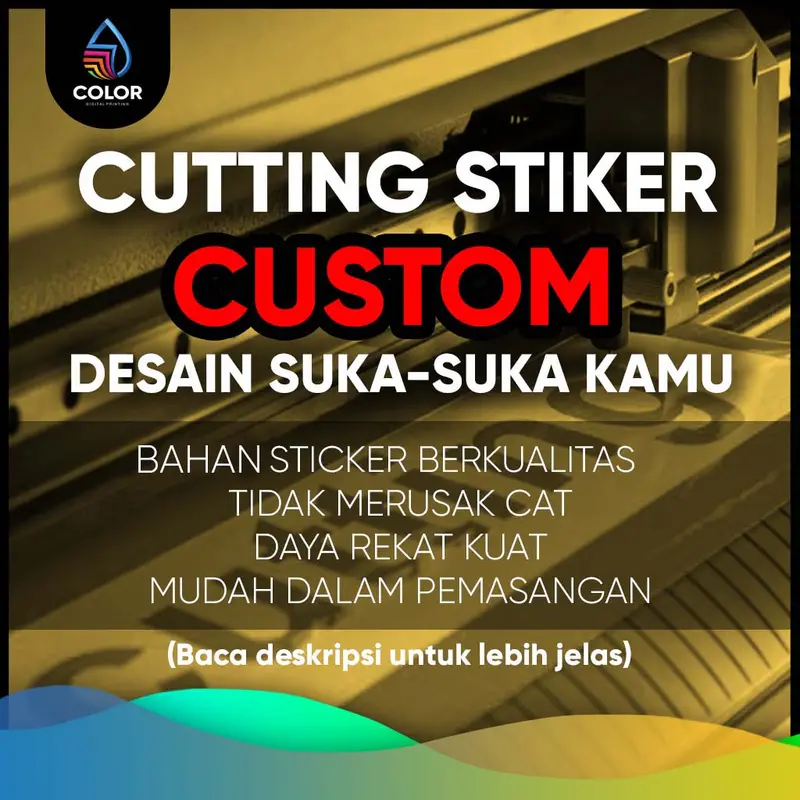 Stiker Cutting Custom / Cutting Stiker Custom / Stiker Cutting Murah 0