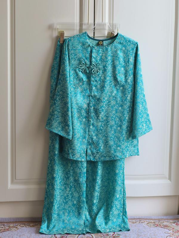  DL131 GẤM XANH NGỌC BÍCH   Họa Y Pháp Phục  bộ Đồ Lam Đi chùa - Phật Tử Nữ - Chất lụa cao cấp- bigsize  hoa mai sen trung niên áo bà ba cho mẹ mặc tết dài trang phục mới  nhất trang phục truyền thống 