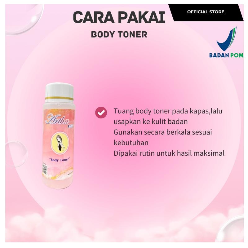 NEW PRODUCT-PAKET BUNDLING TONER BADAN ARTHA LDT ( 1 paket badan lengkap tanpa sabun badan + body toner) [Soap Kosmetik Mencerahkan] 4
